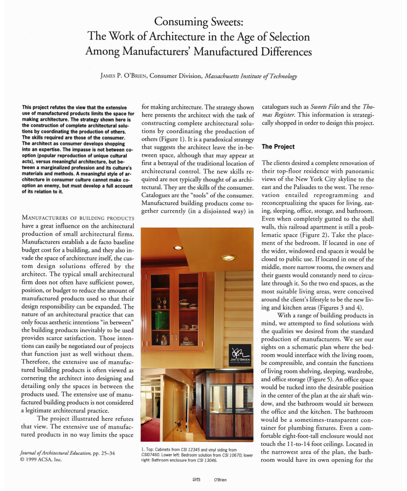 Appartamento Cumare &mdash; Consuming Sweets (PDF)